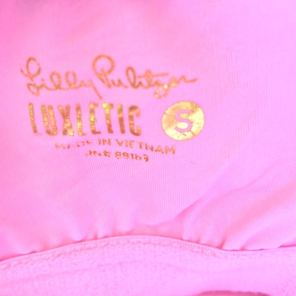 Lilly Pulitzer Luxletic 2 Piece Velvet Tank Weekender High Rise Leggings & Top - Picture 14 of 16